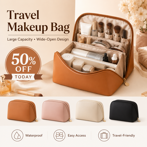 MAKEUP TRAVEL BAG - (Buy 1 Get 1 Free) 😍
